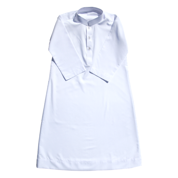 Traditional Kids & Baby Boys White Long Sleeve AnkleLength Shirt Thawb