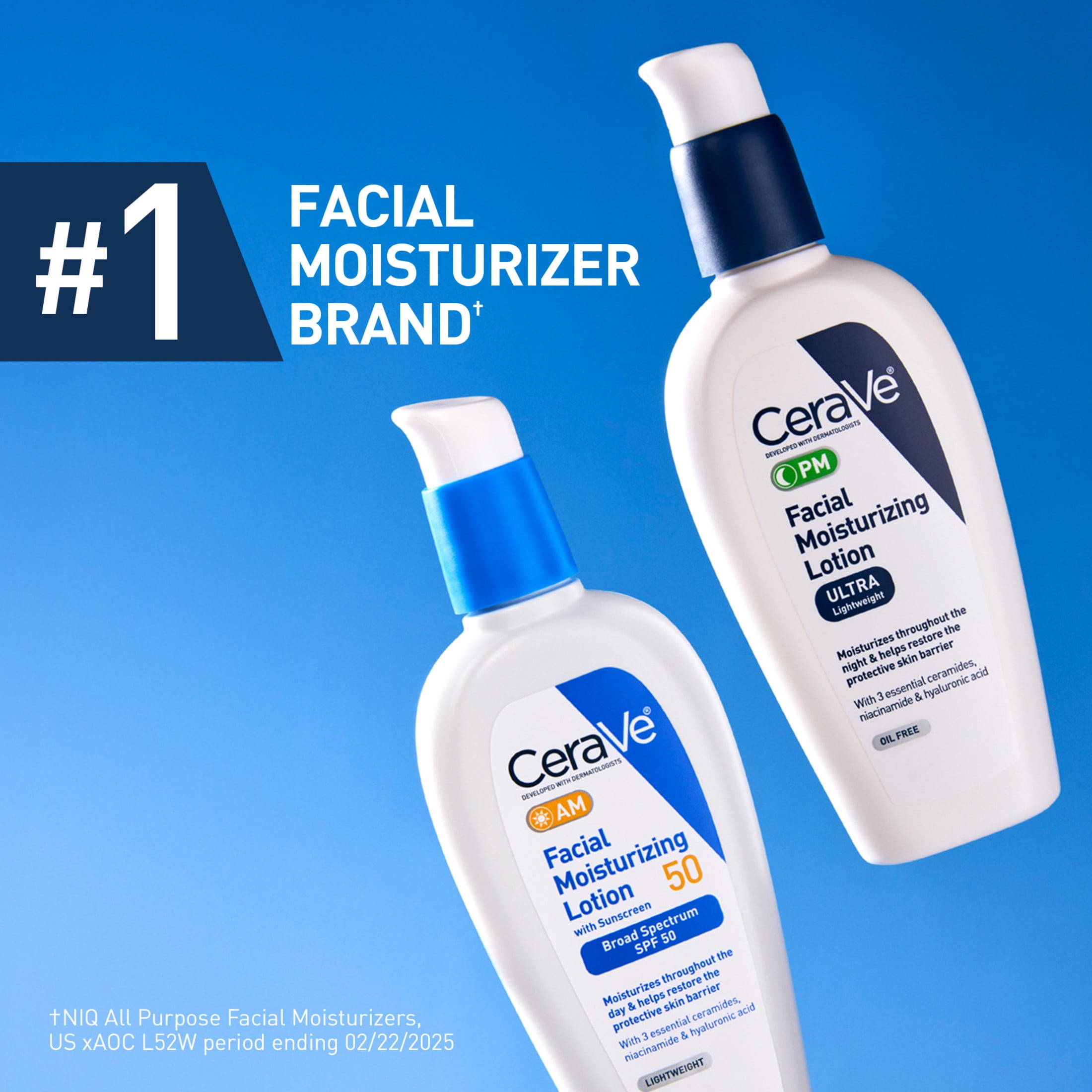 CeraVe Facial Moisturizing Lotion PM ２本 CeraVe PM Nighttime Facial Moisture for Sensitive Skin