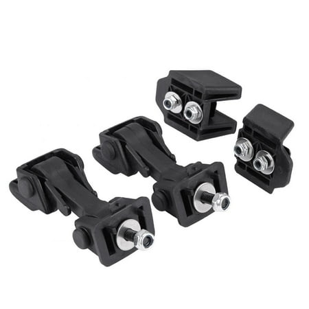 Jeep Hood Lock - HERCHR Hood Latch Bracket, 2 Set of Hood Latch Safety Catches & Brackets for Jeep Wrangler TJ 97-06 55176636AD 55395652AC