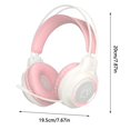 thumbnail image 3 of Mrmaere Headset Wired Headset Students Children Study Back Music Gaming Headset Boys Girls Gift Fashionable Pink, 3 of 7