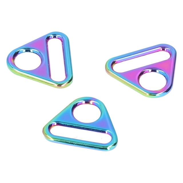 Adjustable Buckle Accessories Bag Buckle Adjustment Buckle Dazzling Color Buckle Bag Buckle Hardware Leather Buckle Adjustable Clasp Colorful Triangular Buckle Buckles