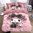 thumbnail image 1 of Sanrios Hello Kitty Melody Pochacco Bedding Set Four Piece Bedding Girl Heart Double Pillowcase Bed Linens Dorm Bedclothes RJ, 1 of 7