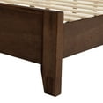thumbnail image 6 of DYCANPO King Bed Frame with Headboard Acacia Wood Platform, Non-Slip&Without Noise, Walnut, 6 of 12