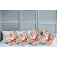 thumbnail image 2 of Ambesonne Christmas Throw Pillow Cover 4 Pack, Vintage Santa, 16", Multicolor, 2 of 5