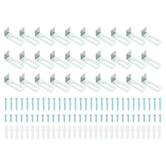 Uxcell Whiteboard Mounting Bracket Hardware, 30 Set White Board Wall Hanger Dry Erase Board Installation Fastener