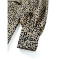 thumbnail image 6 of Liacowi Women Shirt Dress Leopard Print Turn-Down Collar Blouse Elegant Tunic Tops Long Sleeve Short Dress with Belt Office Clothes, 6 of 9