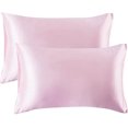 thumbnail image 1 of CHAO Funda de almohada de satén para cabello y piel, paquete de 2, fundas de almohada de tamaño estándar, estilo 25, 1 of 5