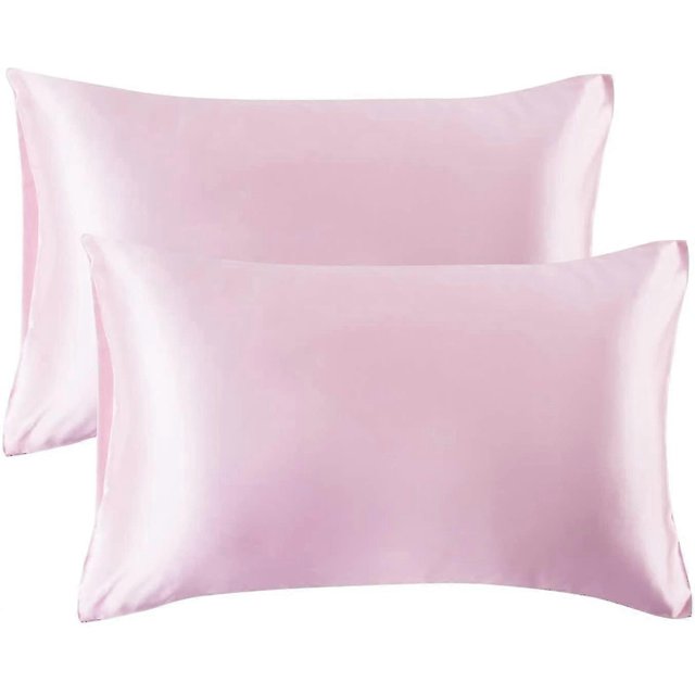CHAO Funda de almohada de satén para cabello y piel, paquete de 2, fundas de almohada de tamaño estándar, estilo 25