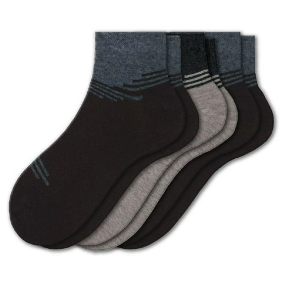 Sierra Socks Men's Bamboo Low Cut Seamless Toe Socks 3 Pair Pack