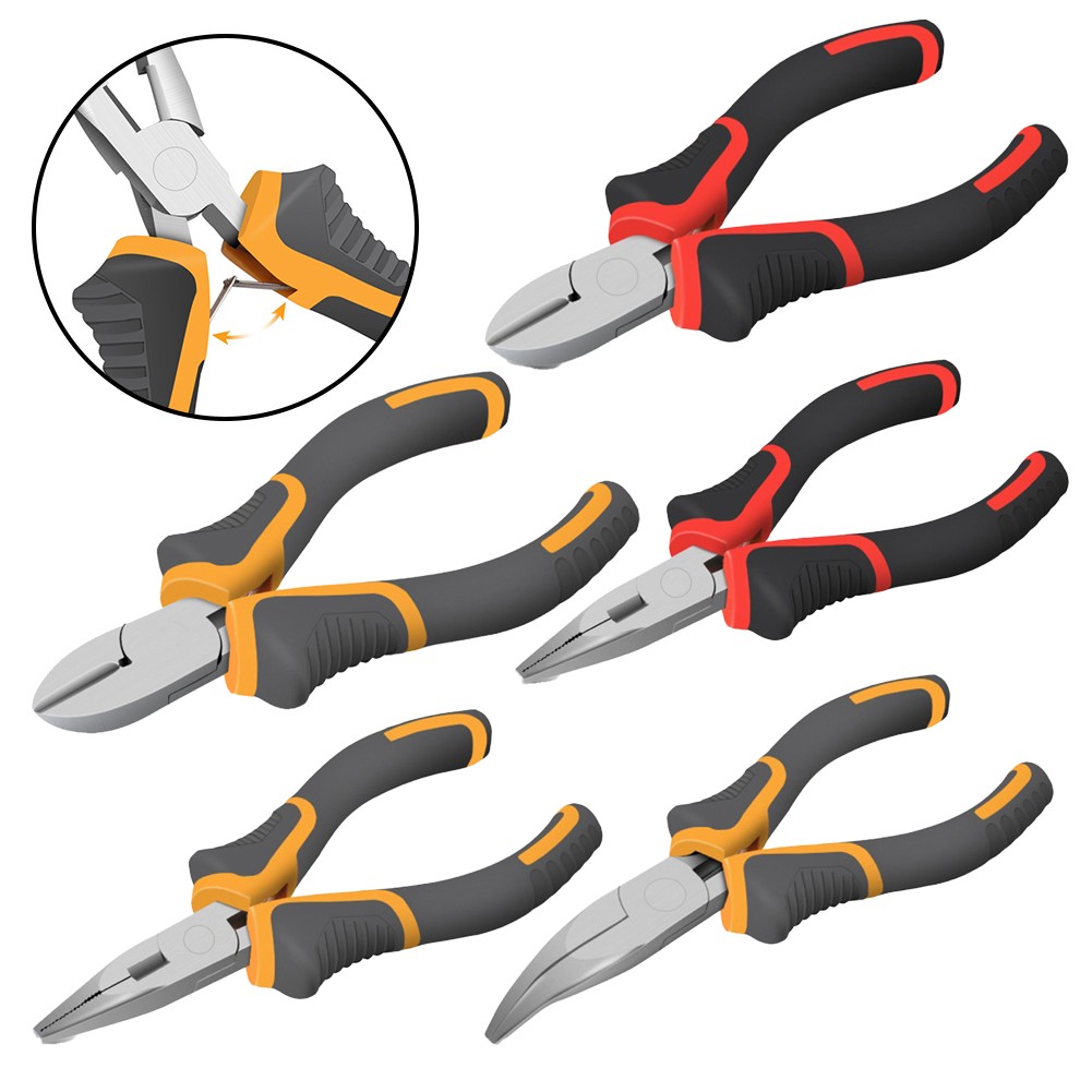 GLFSIL Insulated Pliers Electrical Wire Crimping Self-Adjusting 