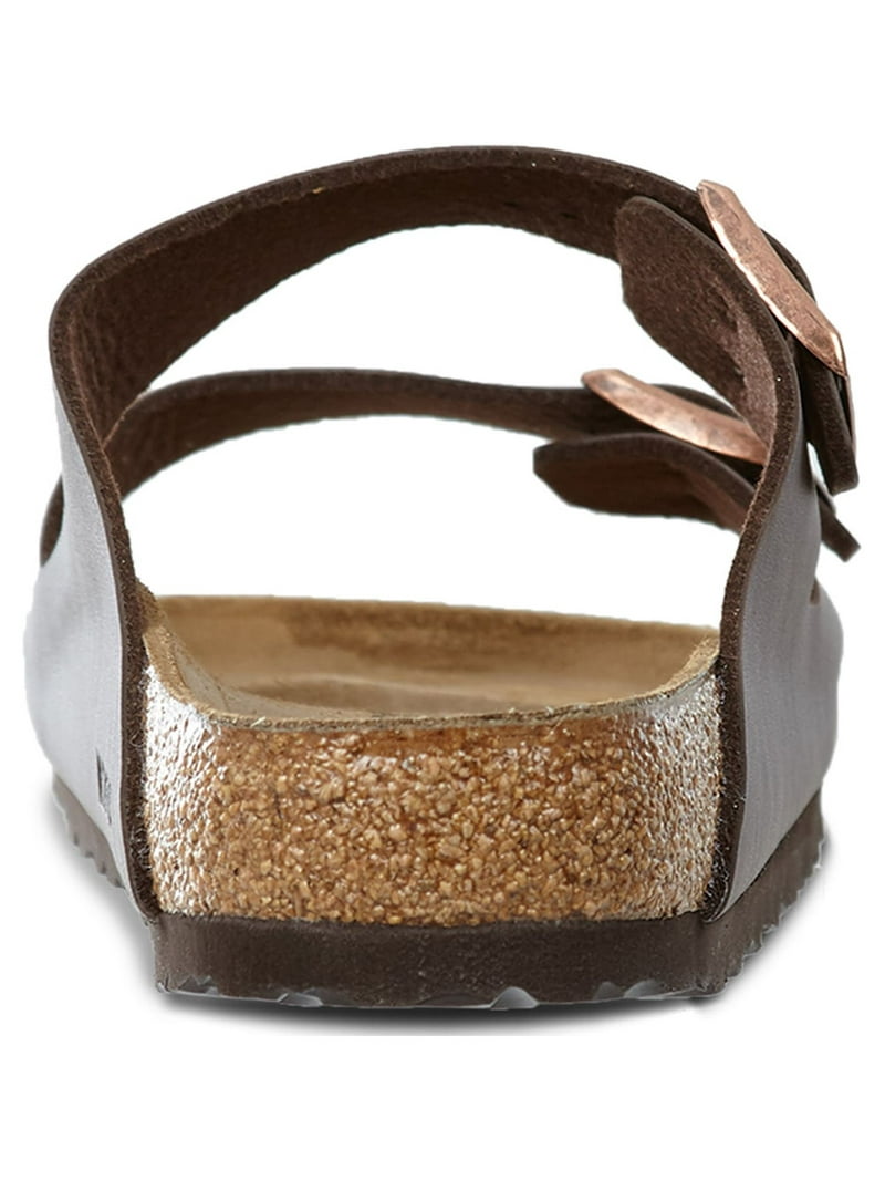 Birkenstock Arizona Dark Brown Leather Two Strap Buckle Slide Sandals Men Womens Men main image 2