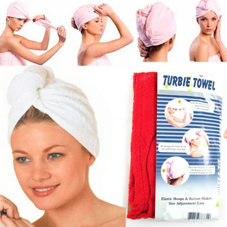 Turbie Towel Super Absorbent Hair Magic Drying Turban Wrap Hat Caps Spa (Best Hair Drying Towel)