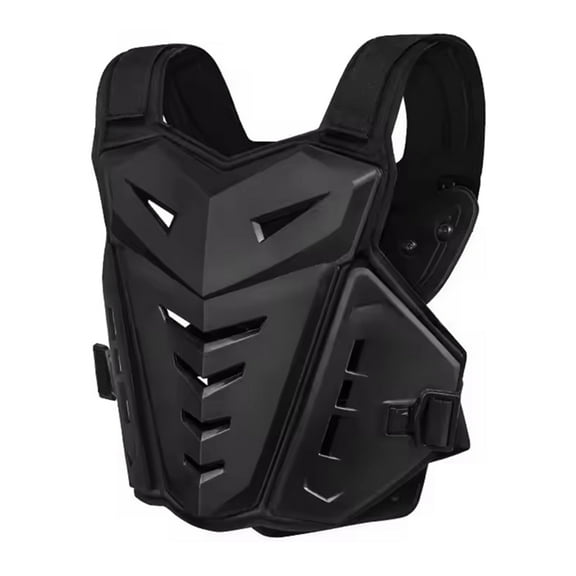 Motocross Body Armor Jacket Motocross Moto Vest Back Chest Protector Off-Road Dirt Bike Protective Gear,1 * Armor,Black