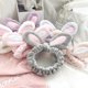 thumbnail image 4 of Makeup Headbands for Washing Face Shower Spa Mask, Women Girls Fashion Plush Headband Hair Loop Elastic Coral Fleece Hair Band with Cute Pompoms, 4 of 4