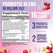 Probiotics for Women - Probiotic Blend 50 Billion CFU Per Cap - 16 Feminine Health Strains Women's Probiotic - Prebiotic for Vaginal PH Balance, Urinary UT Health Support - Bottled USA - 60 Capsules
