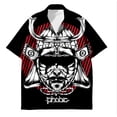 thumbnail image 4 of Camisa hawaiana Harajuku 2023 para hombre, camisas de playa de moda de verano, camisetas de arte callejero geniales de manga corta para mujeres y niños, camisetas de gran tamaño, 4 of 5