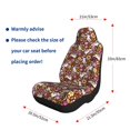thumbnail image 5 of Honeii Flower Bunny for Car Seat Covers Full Set, Seat Covers for Cars, Car Seat Protector Waterproof, Leather Car Seat Cushion-1, 5 of 9