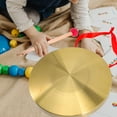 thumbnail image 4 of Greenadscape Gong en Laiton Percussion Portable Cuivre Doré pour Festivals 1 Ensemble, 4 of 5