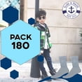 thumbnail image 2 of Yacht & Smith Children & Kids Wholesale Bulk Sports Crew, Athletic Case Pack Socks, by SOCKS'NBULK (180 Pairs Gray, Kids 4-6 (Shoe size 7-10)), 2 of 5