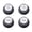 Black (White Letter), variant on LOOKSEVEN 4 Pcs 60s Guitar Reflector Knobs Top Hat Knobs Fits LP Epiphone SG- Amber (White Letter)