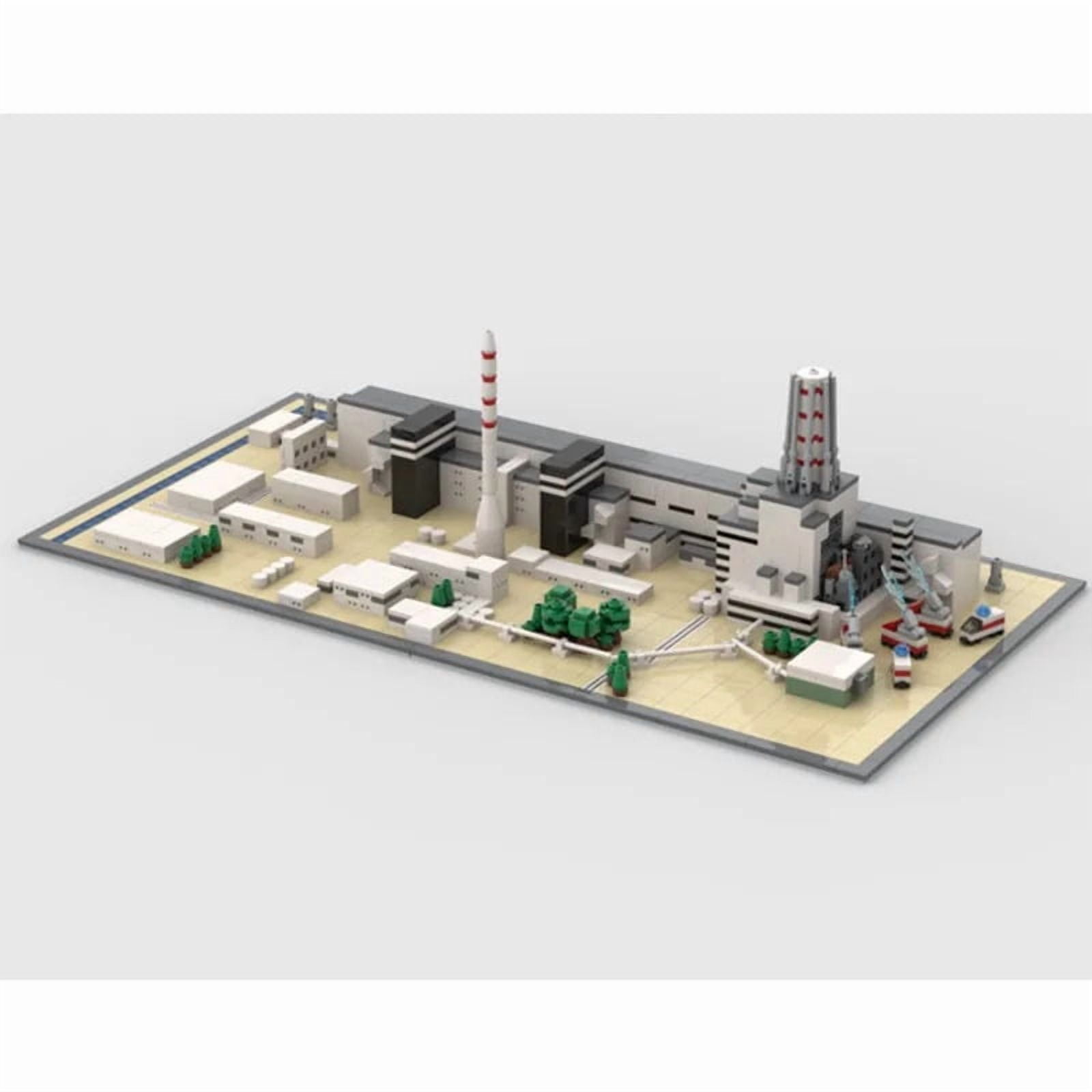 Chernobyl Nuclear Power Plant Building Blocks MOC-124446 Assembly Model Puzzle Bricks Toy Gift Kit 1488pcs
