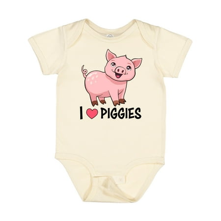 

Inktastic I Love Piggies- Cute Pig Gift Baby Boy or Baby Girl Bodysuit