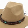 thumbnail image 5 of Gibobby Toddler Cowboy Hat Western Cowgirl Hat 3T 4T 5T 6T 7T 8T Unisex For Boys Girls Kids Classic Ranch Cowboy Hat Outdoor Dress Up Cap,Beige, 5 of 5
