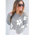 thumbnail image 5 of Ushdele Floral Grey Sweater - Versatile Elegance for Any Event!, 5 of 8