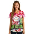 thumbnail image 5 of Christmas Scrub Tops for Women Short Sleeve V Neck Scrub Top Snowman Print Christmas Medical Uniform Top and Scrub Shirt for Women, 5 of 5