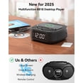 thumbnail image 2 of Reproductor de CD Portátil MONODEAL Bluetooth con Carga Inalámbrica y Alarma, 2 of 9