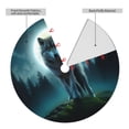 thumbnail image 6 of Cauagu 36" Christmas Tree Skirt Wolf Pattern Christmas Tree Decorations Tree Mat for Xmas Decorations Occasion Holiday Home Decor -36", 6 of 7