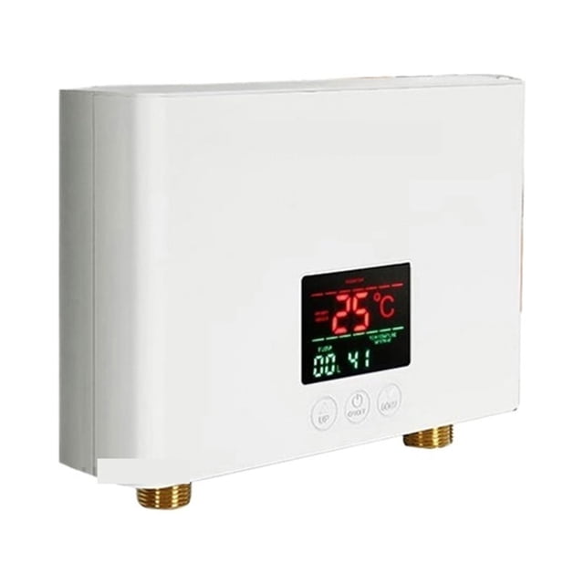 Chauffe-eau Instantané 3000/5500W Électrique Sans Réservoir avec Télécommande pour Salle de Bain Cuisine