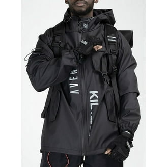 Niepce Inc Japanese Streetwear Zip Up Hooded White Men's Techwear