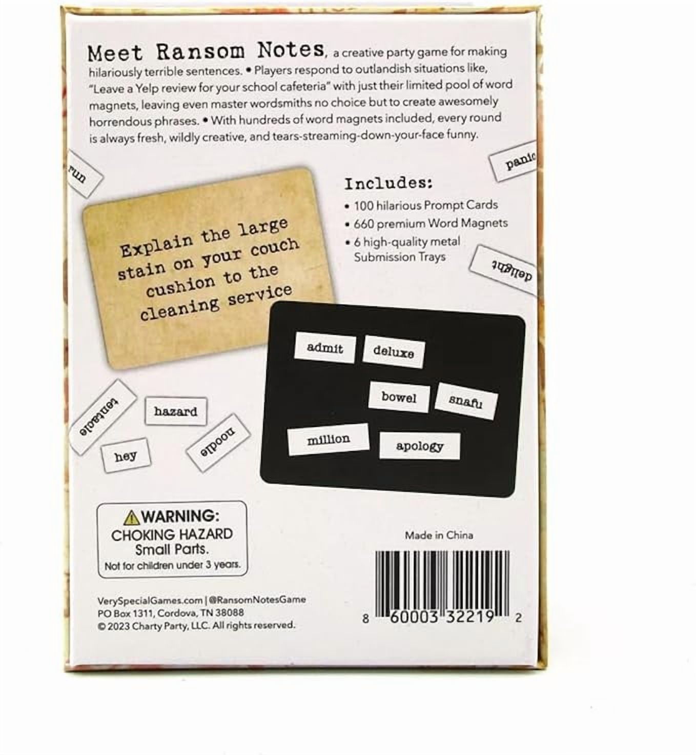 Ransom Notes House Party Edition, Word Magnet Game photo 3