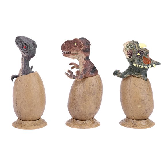 Sonew 3pcs/set Figure Dinosaur Eggs Half Hatched Toy Animal Model Baby Learning Kid Toys Gift, Dinosaur Egg Hatch, Dinosaur Egg Toy