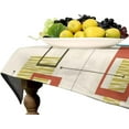 thumbnail image 4 of Boho Geometric Tablecloth, Mid Century Modern Retro Minimalism Colorful Print Pattern Table Cloth for Dining Room Party Outdoor Picnic Rectangle(60x102in), 4 of 6