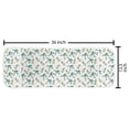 thumbnail image 2 of Tropical Microwave Oven Cover, Hand Drawn Palm Trees and Pineapples, Water Resistant Organizer with Pockets for Kitchen, 36" x 12", White Seafoam, by Ambesonne, 2 of 4