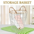 thumbnail image 6 of WHAMVOX Woven Iron Wire Storage Basket for Bedroom, Stylish Organizer for Sundries, Clutter Holder and Multi-Purpose Storage Solution, 6 of 8