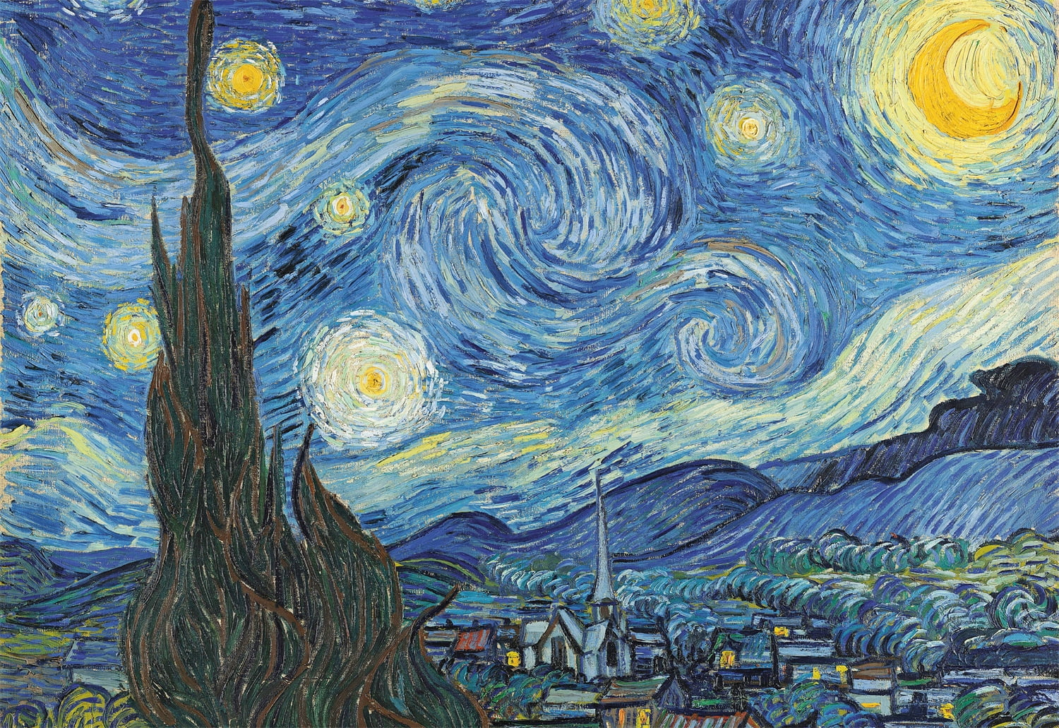 Buffalo Games 2000-Piece Starry Night by Vincent Van Gogh Jigsaw Puzzle