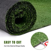 Realistic Artificial Turf Grass, 5 FT X 12 FT Artificial Synthetic Fake Grass, 20MM Green Turf Rug Pet Dogs Lawn Mat with Drainage Holes for Indoor Outdoor Patio Garden Landscape