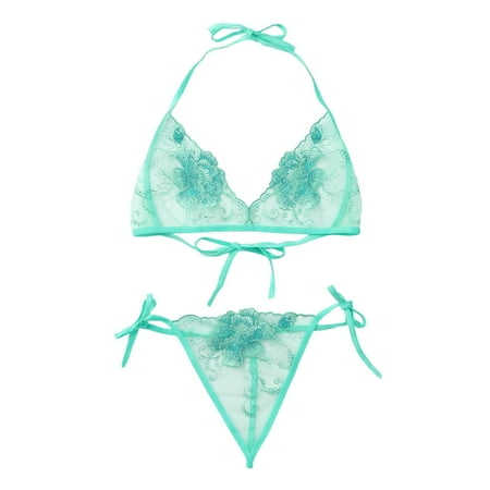 Sports Bra Plus Size Womens Bras Comfortable Women s Lingerie Sets Sexy Lace Adjustable Lace Flower Embroidery G String Trouser Set 2 Piece Sexy Bra And Panty Sets