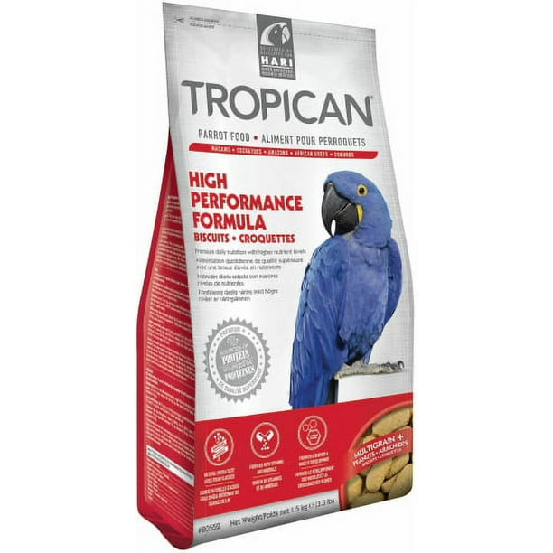 Hari Tropican Bird Food, Hagen Parrot Food Biscuits with Vitamins & Minerals for Birds Needing