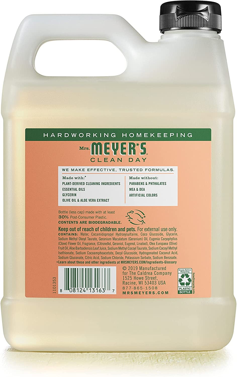 Mrs. Meyer's Liquid Hand Soap Variety, 1 Geranium Refill, 1 Geranium Hand Soap, 1 CT