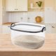 thumbnail image 1 of Cubo de arroz, contenedor de cereales, cubo transparente para granos, contenedor de alimentos, almacenamiento fresco para gabinete, grano, harina de 5 kilos, 1 of 8