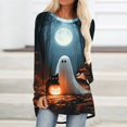 thumbnail image 4 of Hvogkswy Halloween Shirts for Women Long Sleeve Crewneck Printed Tee Holiday Graphic Tops for 2026, 4 of 4