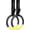 Yellow, variant on Gymnastic Rings with 15 FT Adjustable Straps Non-Slip Gymnastics Rings Pull Up Workout Rings for Home Gym Exercise, Training Grey