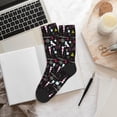 thumbnail image 6 of Pofeuu Colorful Geometry Print Crew Socks, Adult Running Hiking Socks for Youth and Adult, 6 of 7