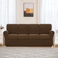 thumbnail image 2 of Subrtex Sofa Slipcover Sets 9 Pieces Stretch Couch Cover Backrest Cushion Covers (Oversized Sofa, Coffee), 2 of 7
