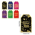 thumbnail image 2 of Gold Gift Tags Black Gold Christmas Labels - 12 Styles Gift Tags With 100 Jute Black And Silver Baubles For Christmas Tree 2 of 13