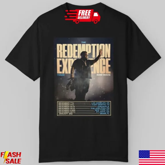 Rod Wave Redemption Tour 2025 Shirt Black T-shirt